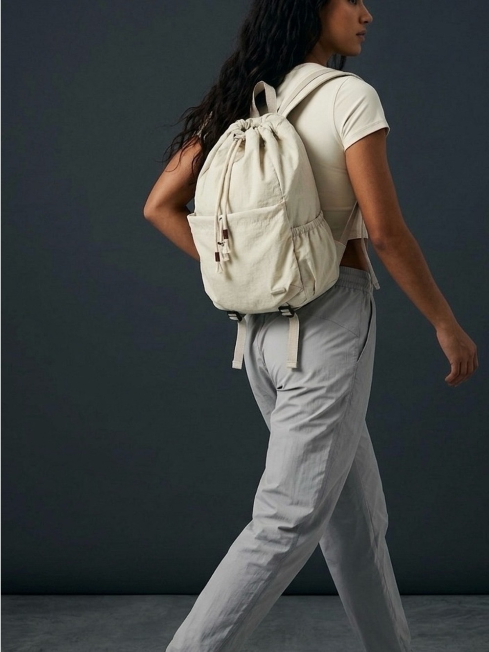 Lightweight Water-Resistant Drawstring Backpack Sports Bag